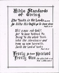 Mission slide of Biblical standards of giving