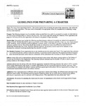 Guidelines for Preparing a Charter 2003