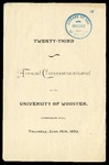 Twenty-Third Annual Commencement of the University of Wooster