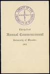 Commencement 1901 The College of Wooster