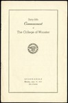 Commencement 1935 The College of Wooster
