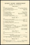 Schedule of Events 1942