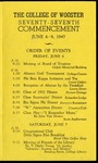 Schedule of Events 1947