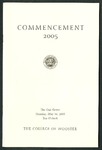 Commencement 2005 The College of Wooster
