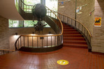 Lowry Center Spiral Staircase Main Level by Tobin Chin