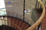 Lowry Center Spiral Staircase Signage by Tobin Chin