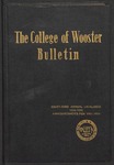 The College of Wooster Catalogue 1952-1953