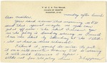 Letter from Mary to Mother- March 22, 1926