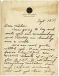 Letter from Mary to Mother- September 18, 1924