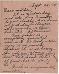 Letter from Mary to Mother- September 24, 1924 by Mary Behner