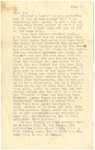 Letter from Mary to Father- January 18, circa 1925