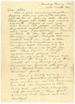 Letter from Mary to Parents- Sunday Evening 9:40, circa 1927 by Mary Behner
