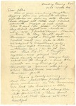 Letter from Mary to Parents- Sunday Evening 9:40, circa 1927