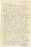 Letter from Mary to Family- March 8, 1925