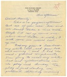 Letter from Mary to Family- March 21, 1926
