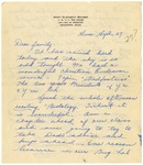 Letter from Mary to Family- September 27, 1925 by Mary Behner