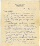 Letter from Mary to Family- October 17, 1925