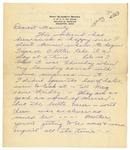 Letter from Mary to Family- Circa Spring 1926
