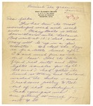 Letter from Mary to Folks - circa Spring 1926