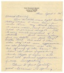 Letter from Mary to Family - April 11, 1926 by Mary Behner