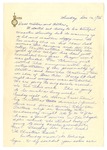 Letter from Mary to Mother and Father circa 1926 by Mary Behner