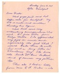 Letter from Mary to Folks -  January 9, 1927