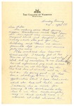 Letter from Mary to Folks - Sunday Evening circa 1927 by Mary Behner