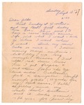 Letter from Mary to Folks - Sunday September 18, 1927 by Mary Behner