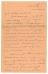 Letter from Mary to Folks - circa Fall 1926