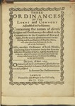 Three Ordinances of the Lords and Commons Assembled in Parliament. Containing the Names of Divers Knights and Gentlemen, to Be Added to the Committees in the Counties of Kent and Sussex, for the Weekly Assessements by Great Britain