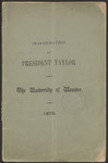 Inauguration of President Taylor, The University of Wooster, 1873