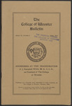 The College of Wooster Bulletine, Series IX, Number 6, Addresses at the Inauguration of J. Campbell White, M. A., L.L.D., as President of The College of Wooster by J. Campbell White