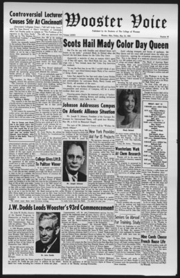 "The Wooster Voice (Wooster, OH), 1963-05-10" by Wooster Voice Editors
