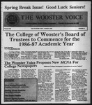 The Wooster Voice (Wooster, OH), 1987-03-06 by Wooster Voice Editors